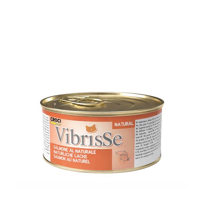 Vibrisse Natural Kassikonserv Lõhega 70g
