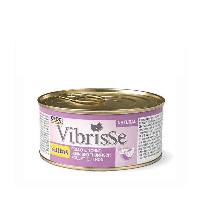Vibrisse Natural Kassipoja Konserv Kana ja Tuunikalaga 70g