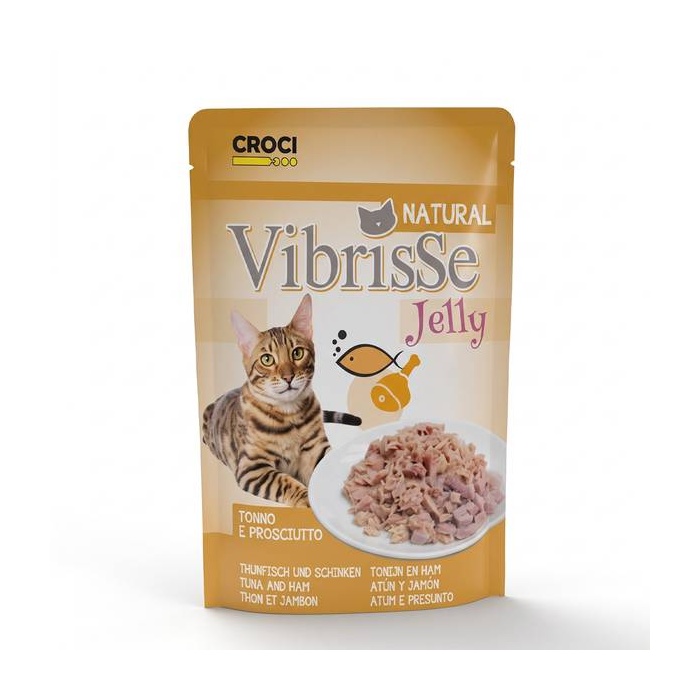 Vibrisse Natural Желе для кошек Тунец & Куриная ветчина 70г