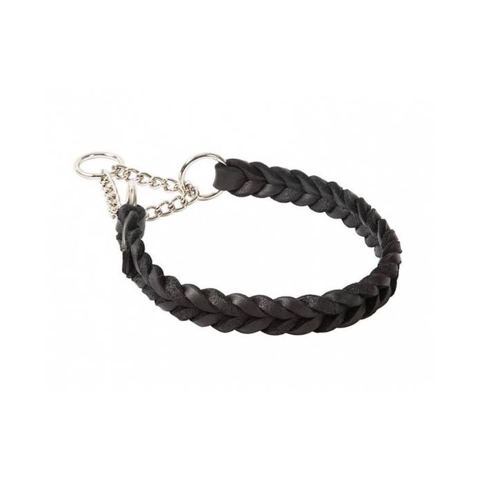 Klin Leather Collar Black 35-40cm