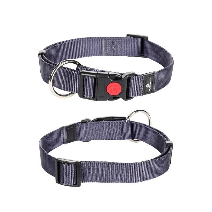 Collar Nylon Blue/Grey 40-55cm 20mm