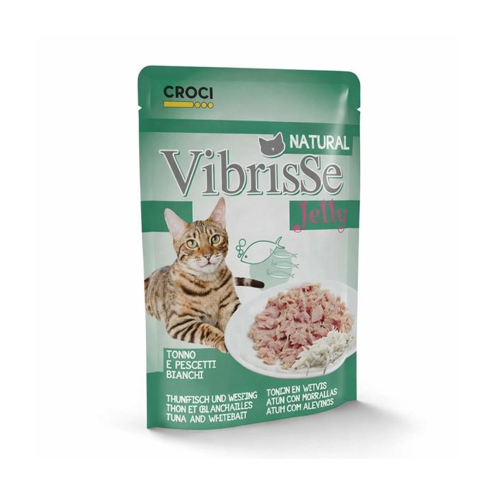 Vibrisse Natural Tarretis Kassile Tuunikala ja Kalamaimudega 70g