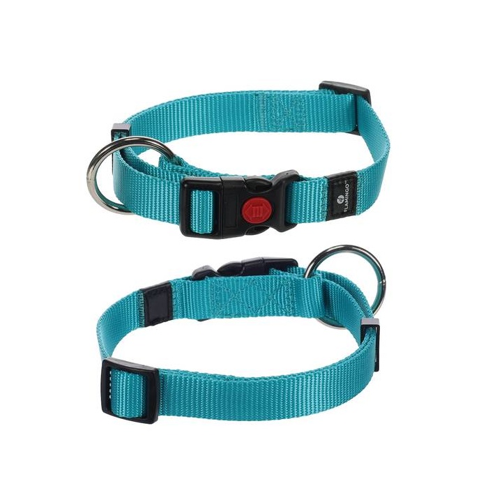 Collar Nylon Turqoise 20-35cm 10mm