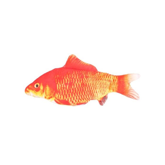 Cat Toy Flounder Moving Fish Orange 30cm