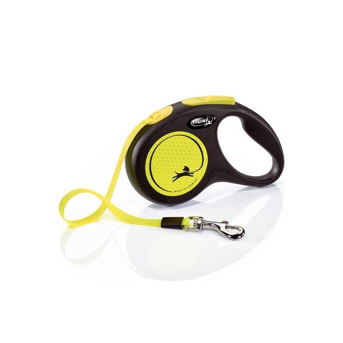 Flexi New Neon XS Tape 3m Black/Neon - up to 12kg