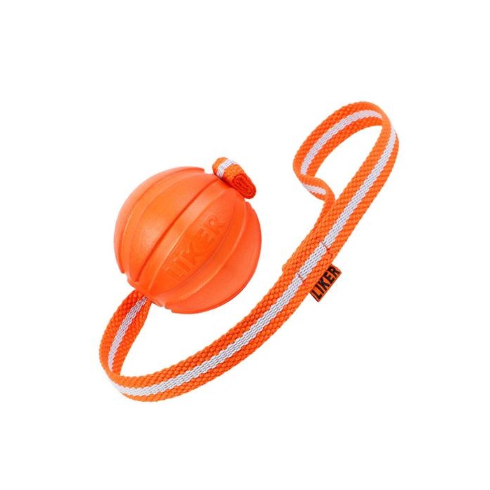 LIKER Mänguasi Koerale Nööriga Pall 9cm (Ujub vees)