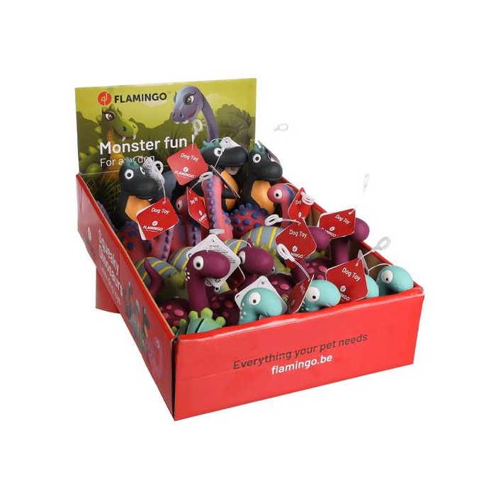 Flamingo Mänguasi Koerale Lateks Dinosaurus Mix