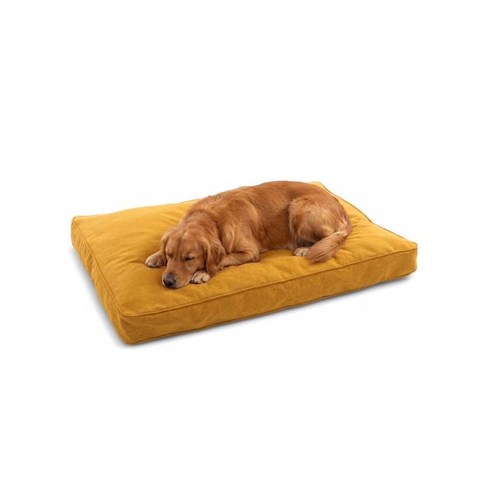 Flamingo Ase Koerale, (eemaldatav kate, libisemisvastane põhi) Sinepikollane 100x70x12cm