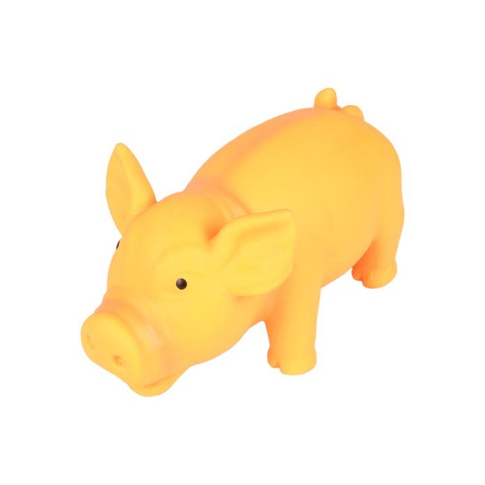 Flamingo Mänguasi Koerale - Lateks Põrsas "Fiona" Oranž 16cm