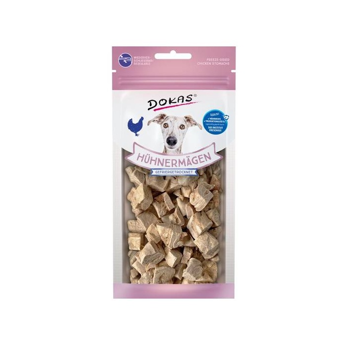 Dokas Желудки куриные сублимированные для собак 15г