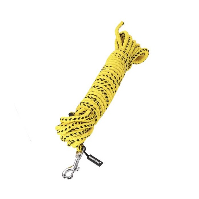 Dingo pavadėlis takeliui (plaukiojantis), be kilpelių, geltonas 8 mm x 10,5 m