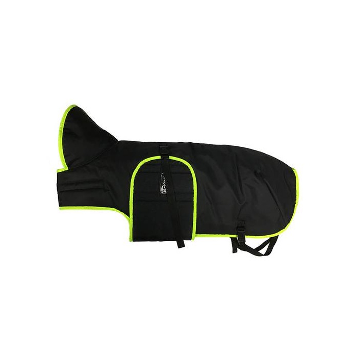 Zero DC Vihmamantel Must Neoonrohelisega 40cm