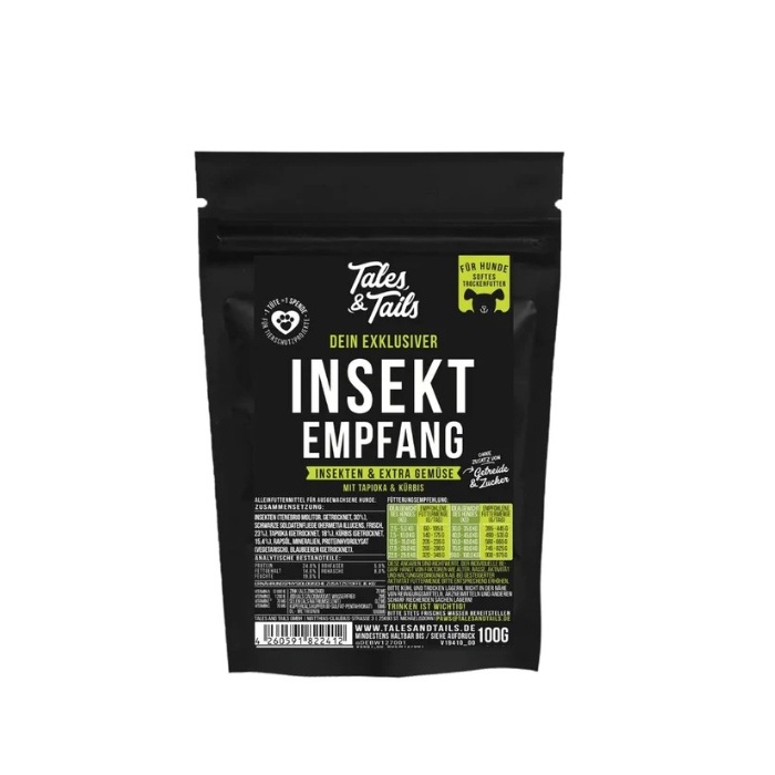 Tales and Tails Сухой корм для взрослых собак с насекомыми, 100г