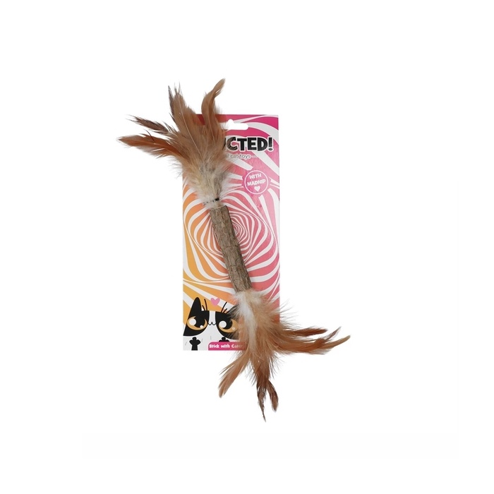 Addicted! Mänguasi Kassile Sulgedega 24cm