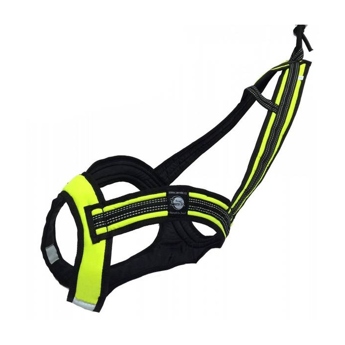 Zero DC Harness for Canicross / Trekking, Black & Neon-Green SL
