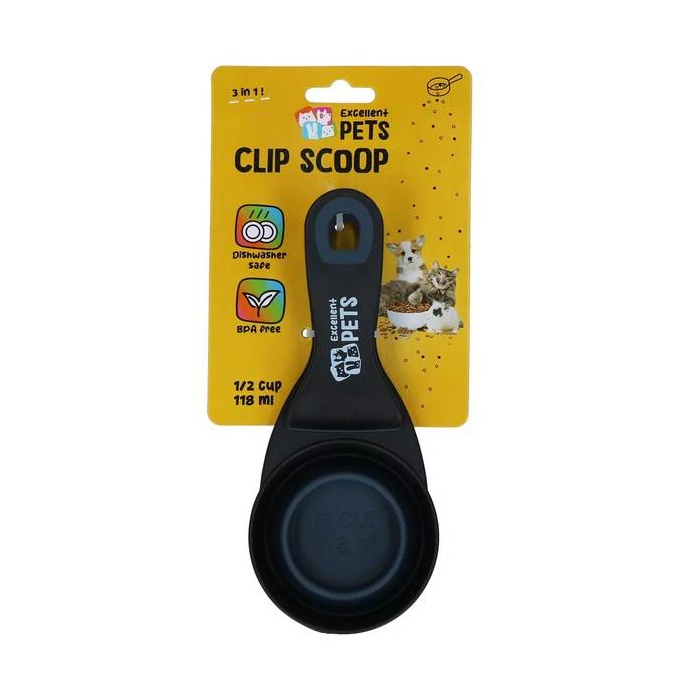 Puikus naminių gyvūnėlių maisto šaukštelis su antgaliu (118 ml)