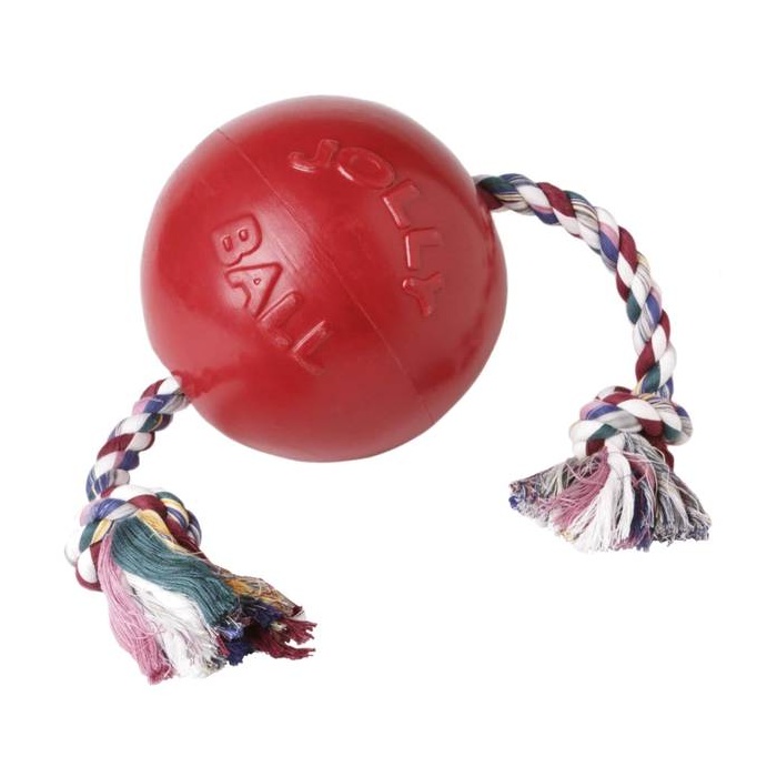 Linksmas žaislas šunims „Romp-n-Roll“, raudonas 15 cm (plaukioja vandenyje)