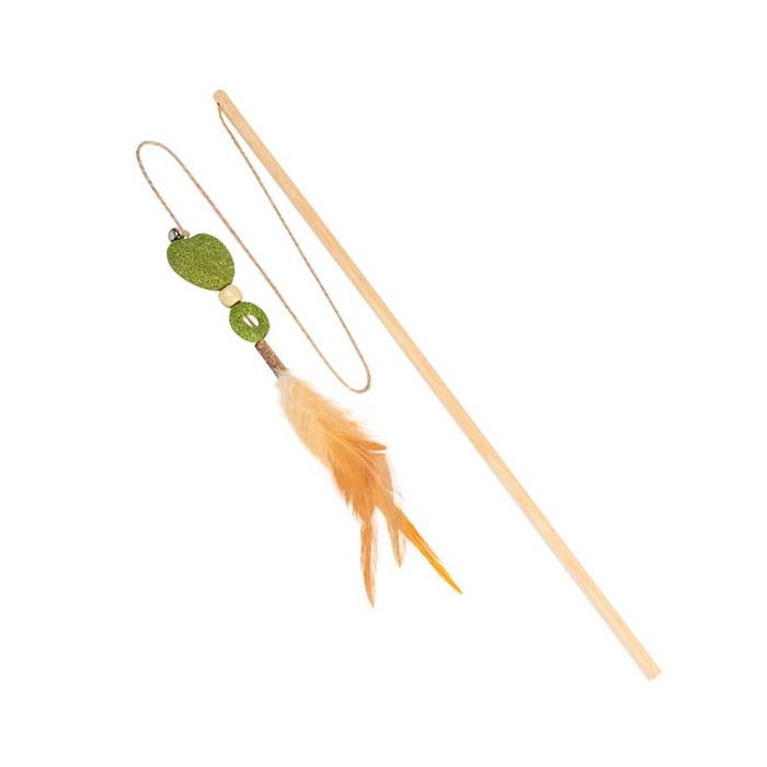 WAUCAT Fun Natural Mänguasi Kassile, Õng Südamega (Kassimünt) 60 cm