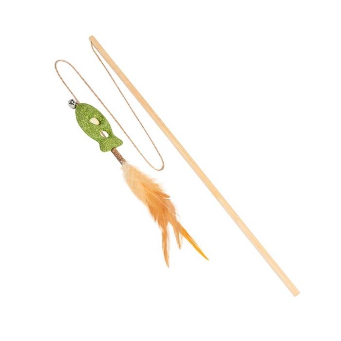 WAUCAT Fun Natural Mänguasi Kassile, Õng Kalaga (Kassimünt) 60 cm