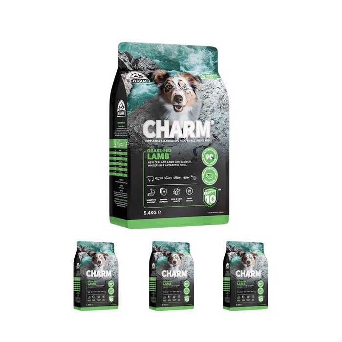 Charm Grass-Fed Lamb - sausā suņu barība ar jēra gaļu 2kg x 4