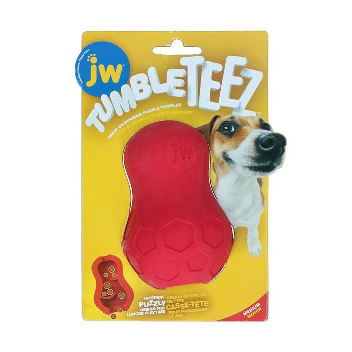 JW Mänguasi Koerale – Tumble Teez, punane L 14cm