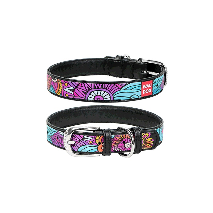 WAUDOG Collar "Summer" 25mm x 36-49cm Black