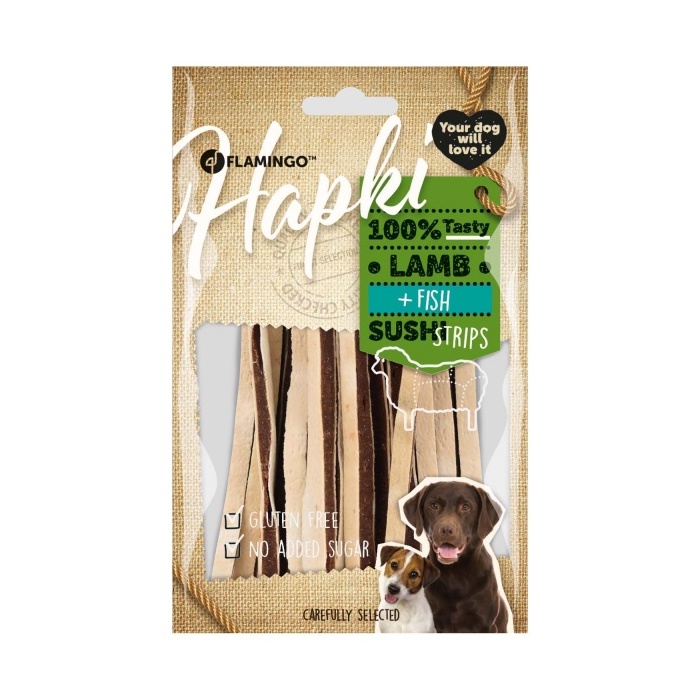 Flamingo Maius Koerale - Hapki Lamba ja Kala Sushi Ribad 85g