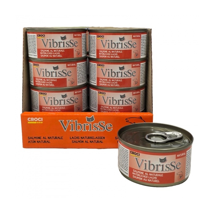 Vibrisse Консервы для кошек - лосось 70г x 24шт