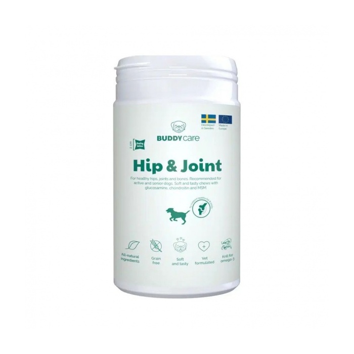 BuddyCare Hip & Joint Support - Närimistabletid Puusadele ja Liigestele 150g