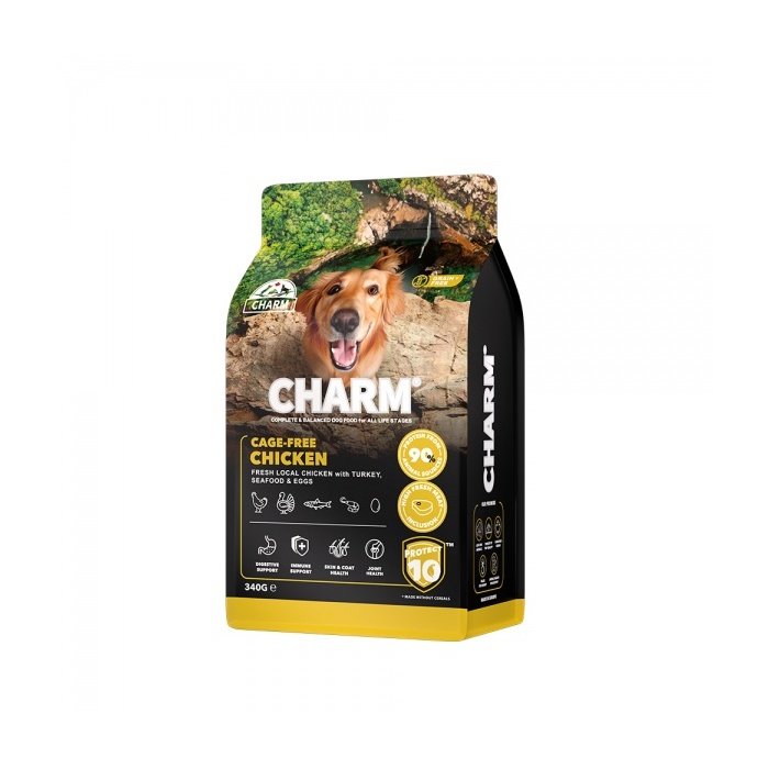 Charm Cage-Free Chicken - Kuivtoit Koerale Kanalihaga 340g