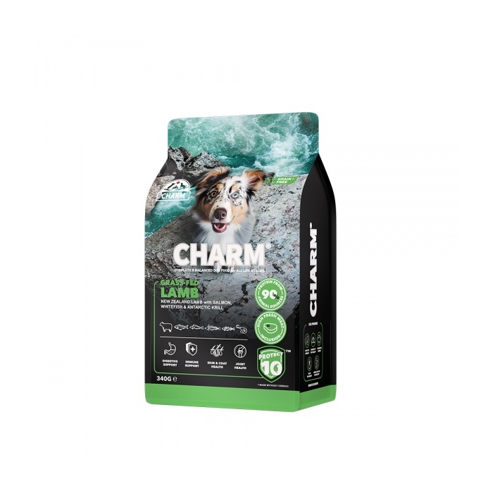 Charm Grass-Fed Lamb - Kuivtoit Koerale Lambalihaga 340g