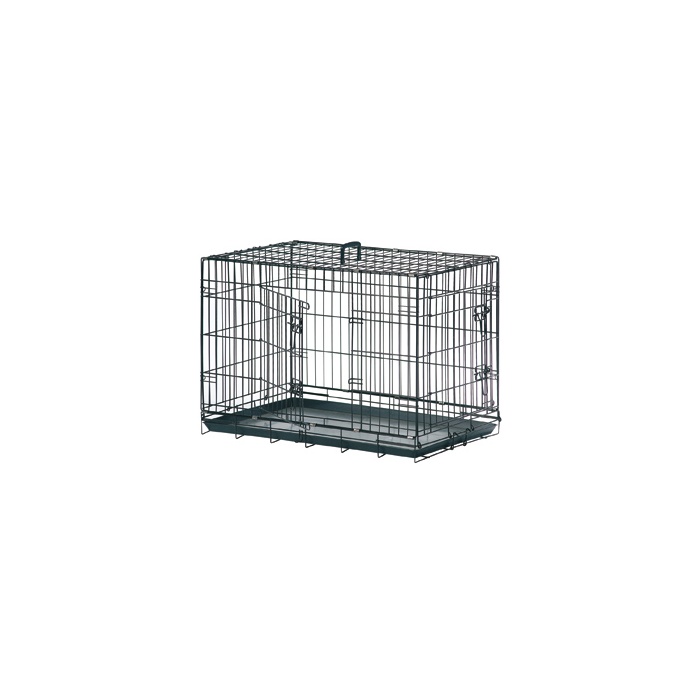 Wire Dog Cage Black 63x43x49cm S penner.ee