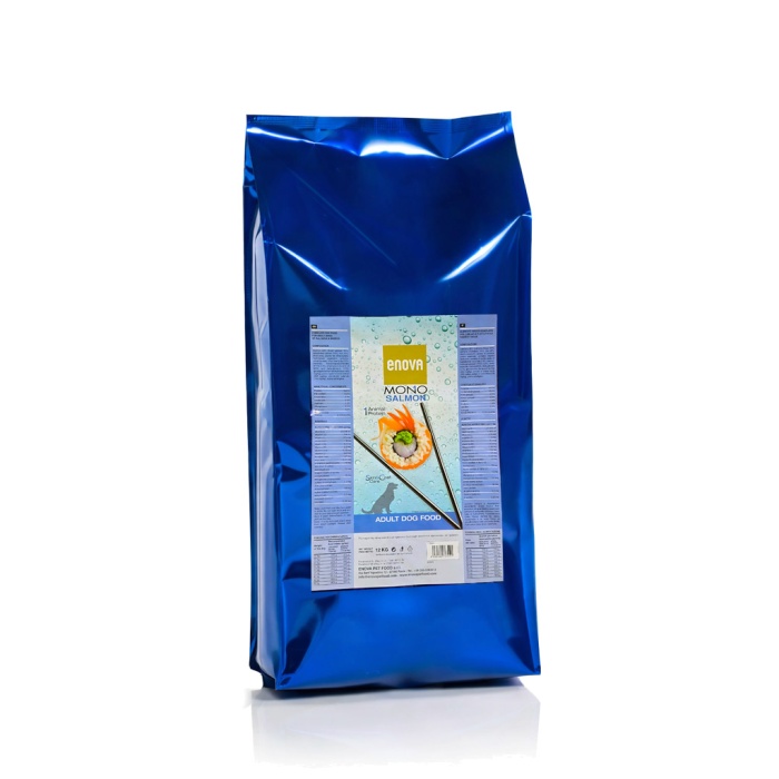 Enova MONO Salmon - Sausā barība pieaugušiem suņiem ar lasi 12 kg