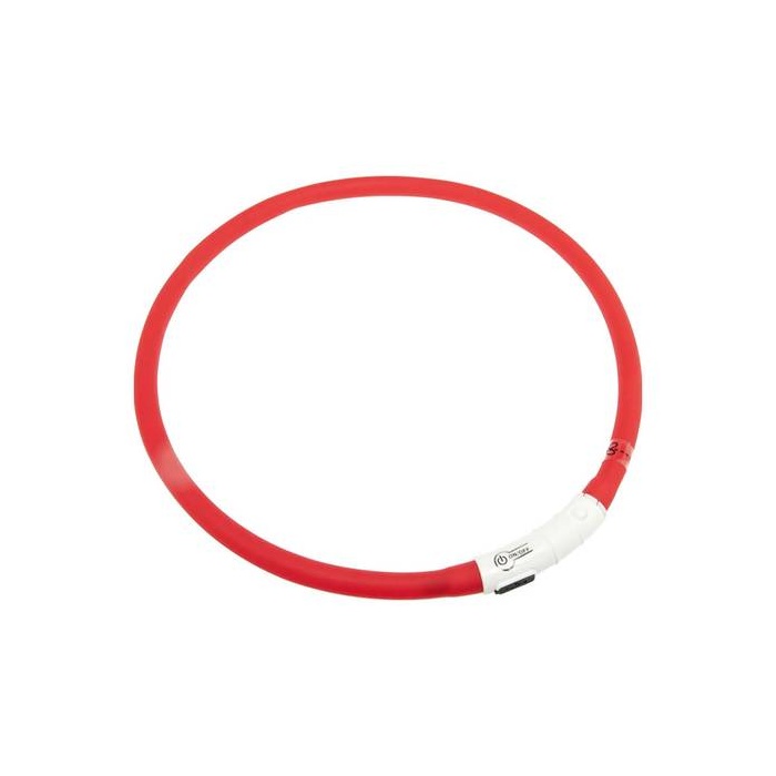 Flamingo LED Vilkuv Kaelarihm Koerale "Visio Light", Punane 20-70cm