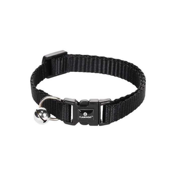 Flamingo Cat Collar Ziggi Black 20-35cm