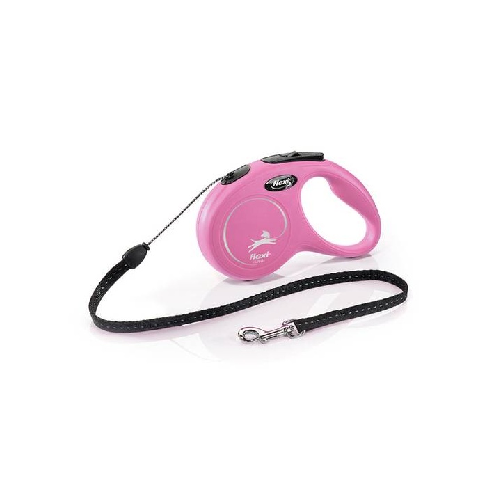 Flexi M New Classic Roosa Nöör 8m 20kg