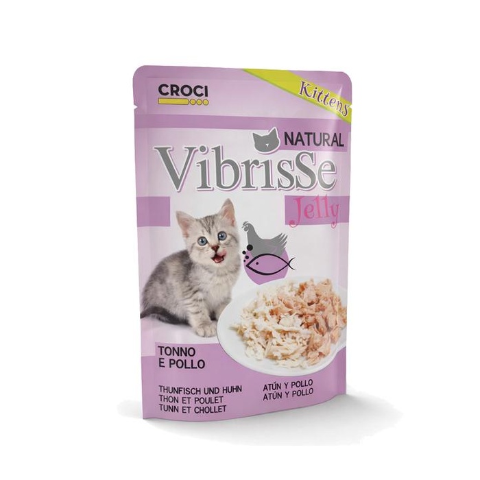 Vibrisse želė kačiukams su tunu ir vištiena 70 g