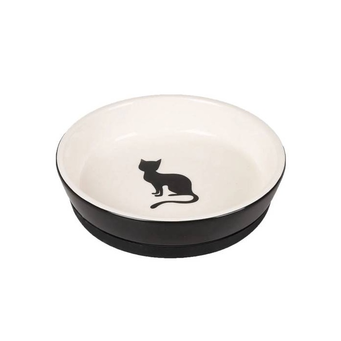 Flamingo Ceramic Bowl Nala Black/White ø14cm 220ml