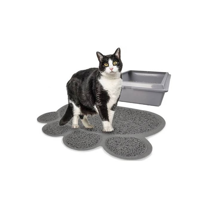 Flamingo Cat Litter Tray Paw Grey 60x45cm