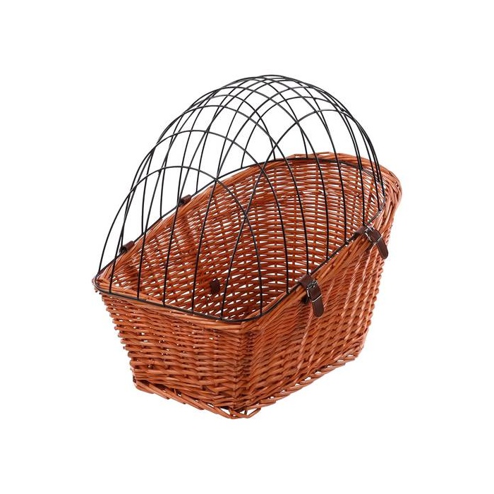Flamingo Bicycle Basket "Linea" Brown 55x35x50cm