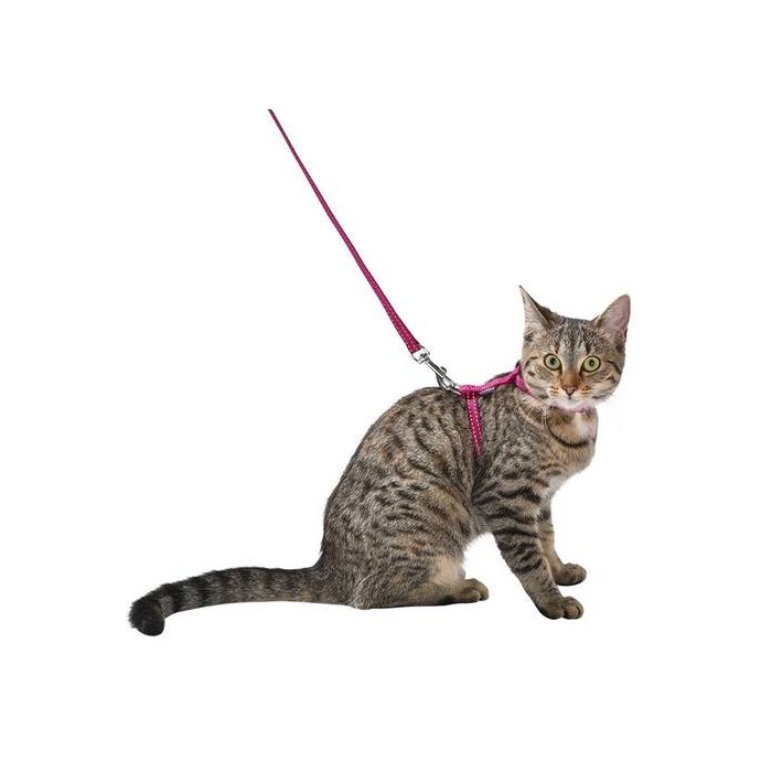 Bobby Шлейка для кошек "Safe", Фуксия 25-38см