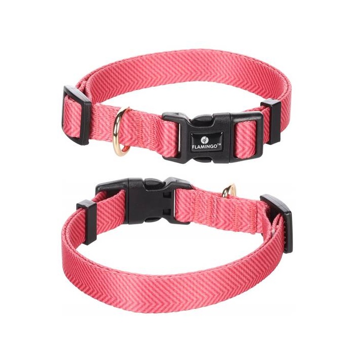 Flamingo Nailonist Kaelarihm "Noekie", Roosa XS 20-35cm x 10mm