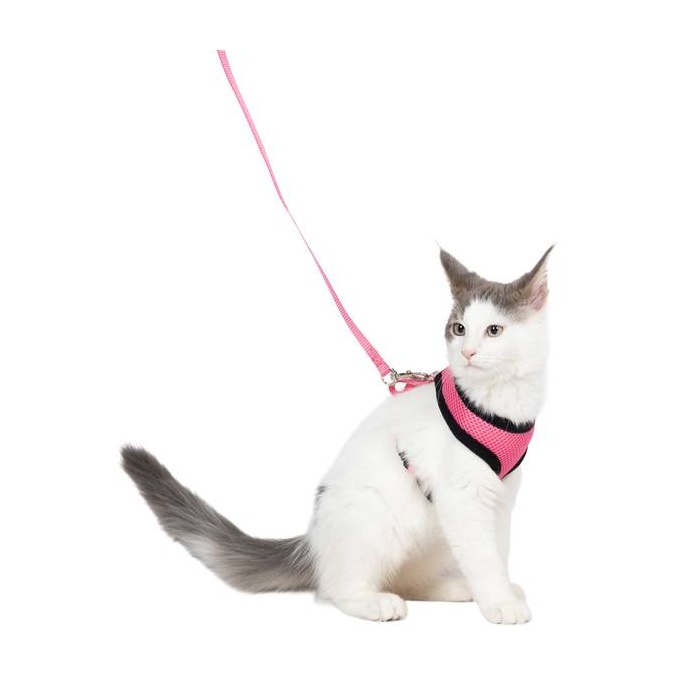 Flamingo Harness For Cats with Leash, Pink 32cm / 36-48cm