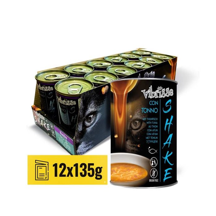 Vibrisse Shake Tuunikala Supp Kassile 135g x 12tk