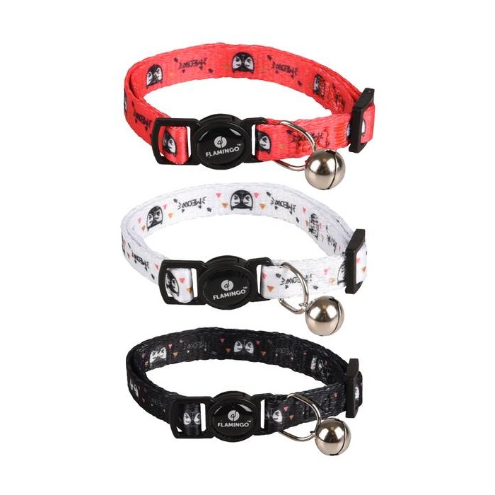 Flamingo, Кошачий ошейник "Simba", Разные цвета 10мм x 20-32см