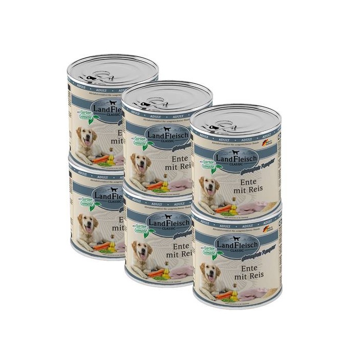 Landfleisch Classic Koerakonserv Pardilihaga ja Riisiga (Ente mit Reis) 800g x 6tk