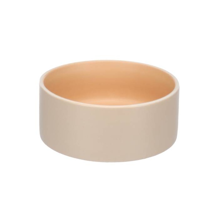 Flamingo Ceramic Bowl Beige/Orange, 18×7.5cm, 1200ml