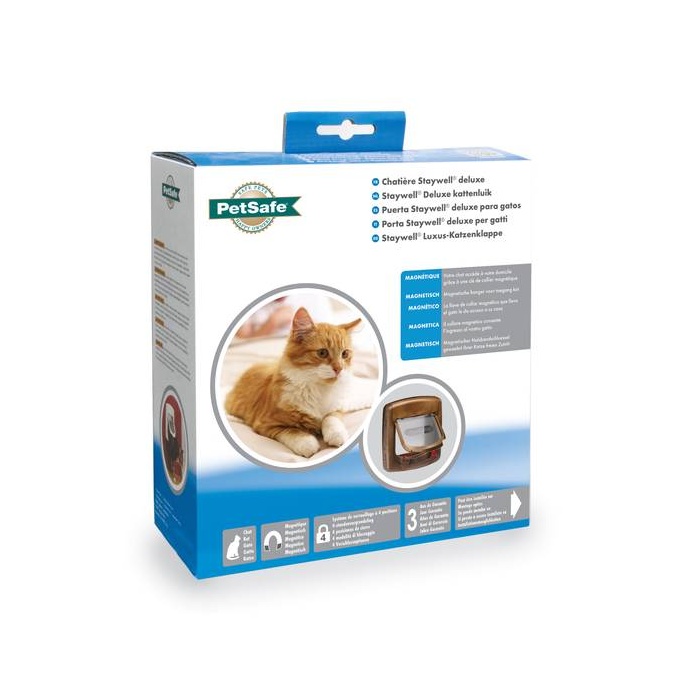 PetSafe Staywell Магнитная Дверца для Кошек, Коричневая