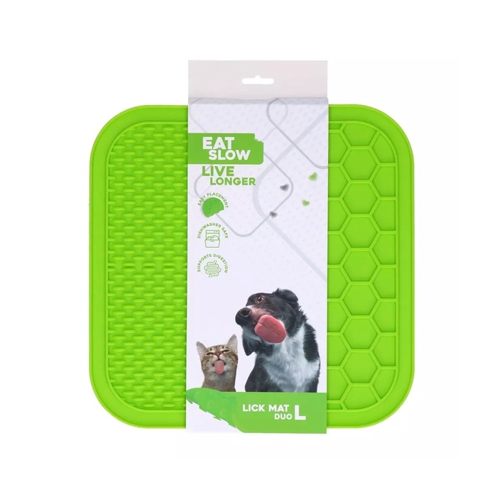 Eat Slow Live Longer Лизательная коврик для собак L 30x30 см