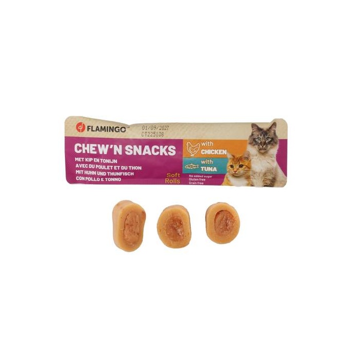 Flamingo Chew'n Snacks Kassimaius Kana ja Tuunikalaga 10g